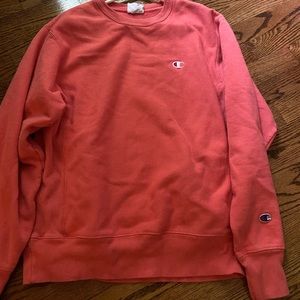 Coral Champion crew neck size medium